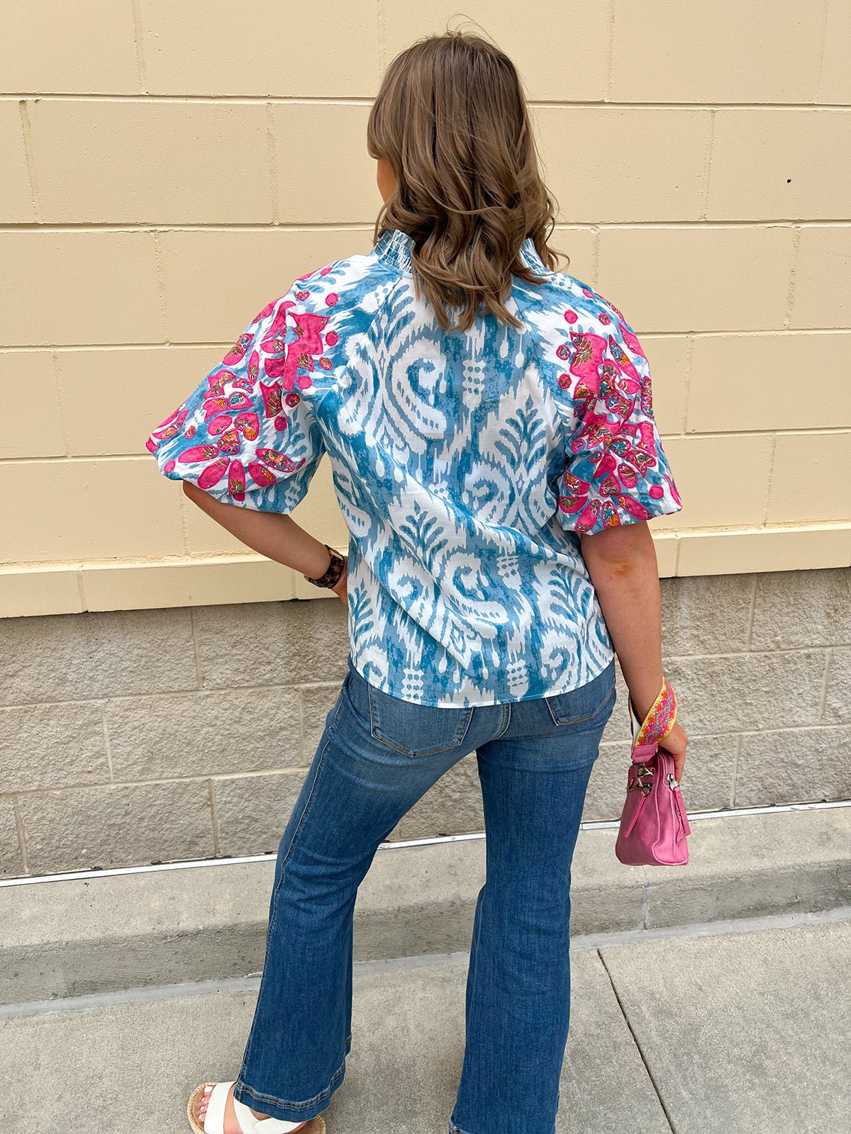[THML] Sunlit Petal Blouse - The Pink Pineapple 850