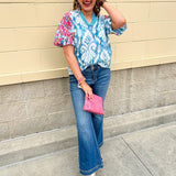 [THML] Sunlit Petal Blouse - The Pink Pineapple 850