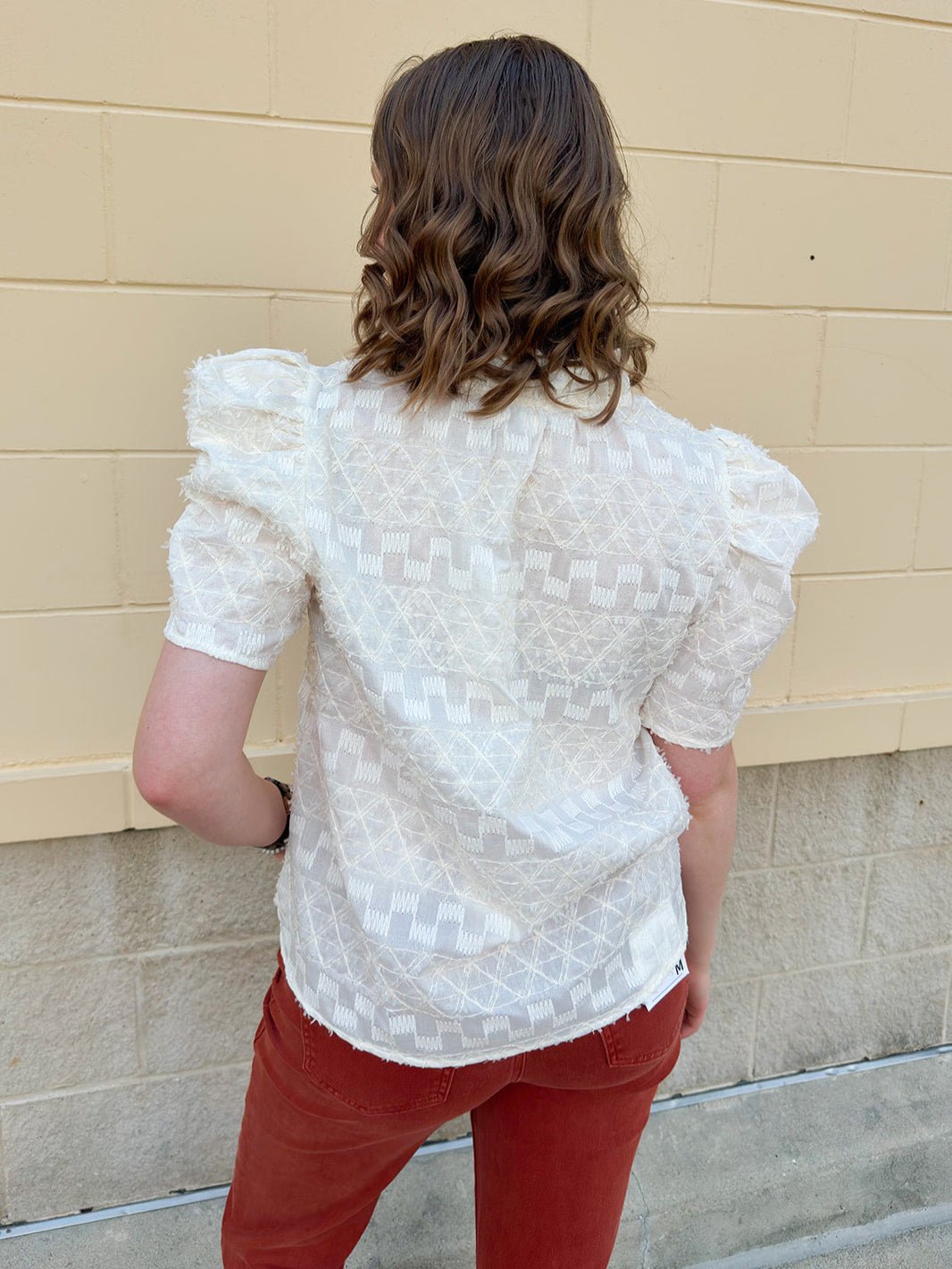 [THML] Toasted Marshmallow Textured Top - The Pink Pineapple 850