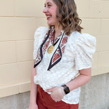 [THML] Toasted Marshmallow Textured Top - The Pink Pineapple 850