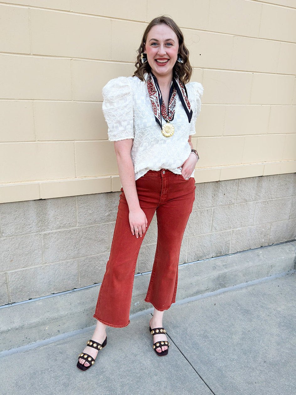 [THML] Toasted Marshmallow Textured Top - The Pink Pineapple 850