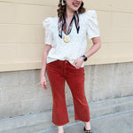 [THML] Toasted Marshmallow Textured Top - The Pink Pineapple 850