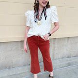 [THML] Toasted Marshmallow Textured Top - The Pink Pineapple 850