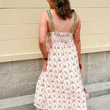 [THML] Verdant Whisper Floral Maxi Dress - The Pink Pineapple 850