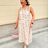 [THML] Verdant Whisper Floral Maxi Dress - The Pink Pineapple 850