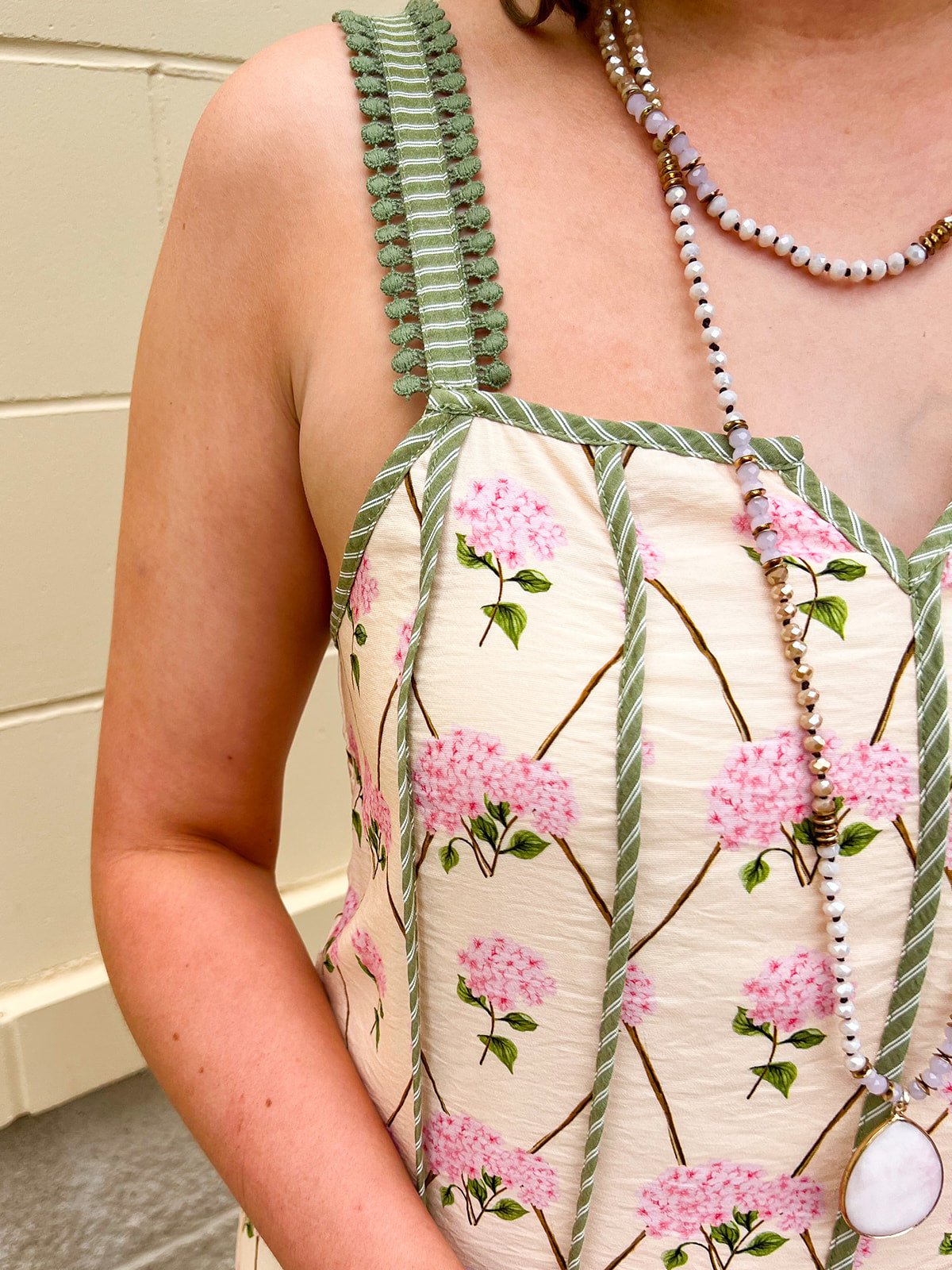 [THML] Verdant Whisper Floral Maxi Dress - The Pink Pineapple 850