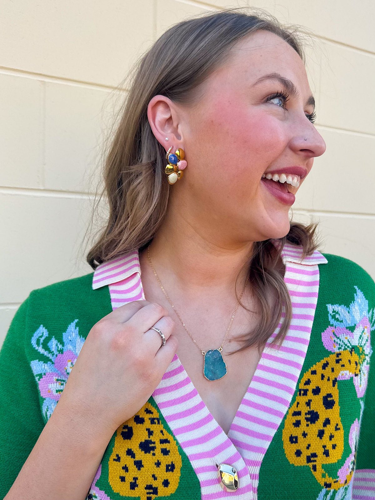 [THML] Wild About You Leopard Cardigan - The Pink Pineapple 850