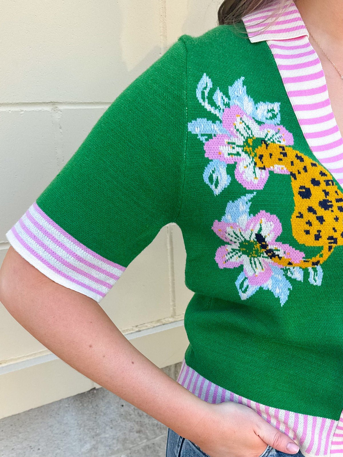[THML] Wild About You Leopard Cardigan - The Pink Pineapple 850