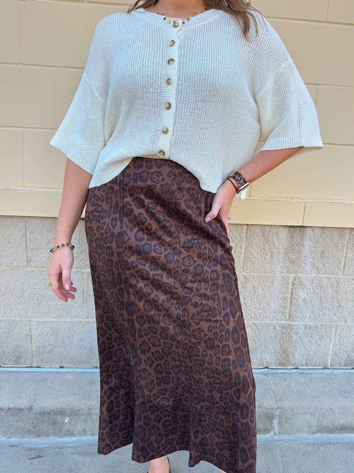 [THML] Wild Instinct Midi Skirt - The Pink Pineapple 850