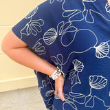 Tide & Treasure Embroidered Top – Navy - The Pink Pineapple 850