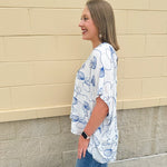 Tide & Treasure Embroidered Top – White - The Pink Pineapple 850