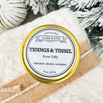 Tidings and Tinsel Tin Candle - The Pink Pineapple 850