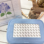 [Tilli Tomas] Light Blue Canvas Cosmetic Bag - The Pink Pineapple 850