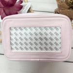 [Tilli Tomas] Light Pink Canvas Cosmetic Bag - The Pink Pineapple 850