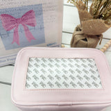 [Tilli Tomas] Light Pink Canvas Cosmetic Bag - The Pink Pineapple 850