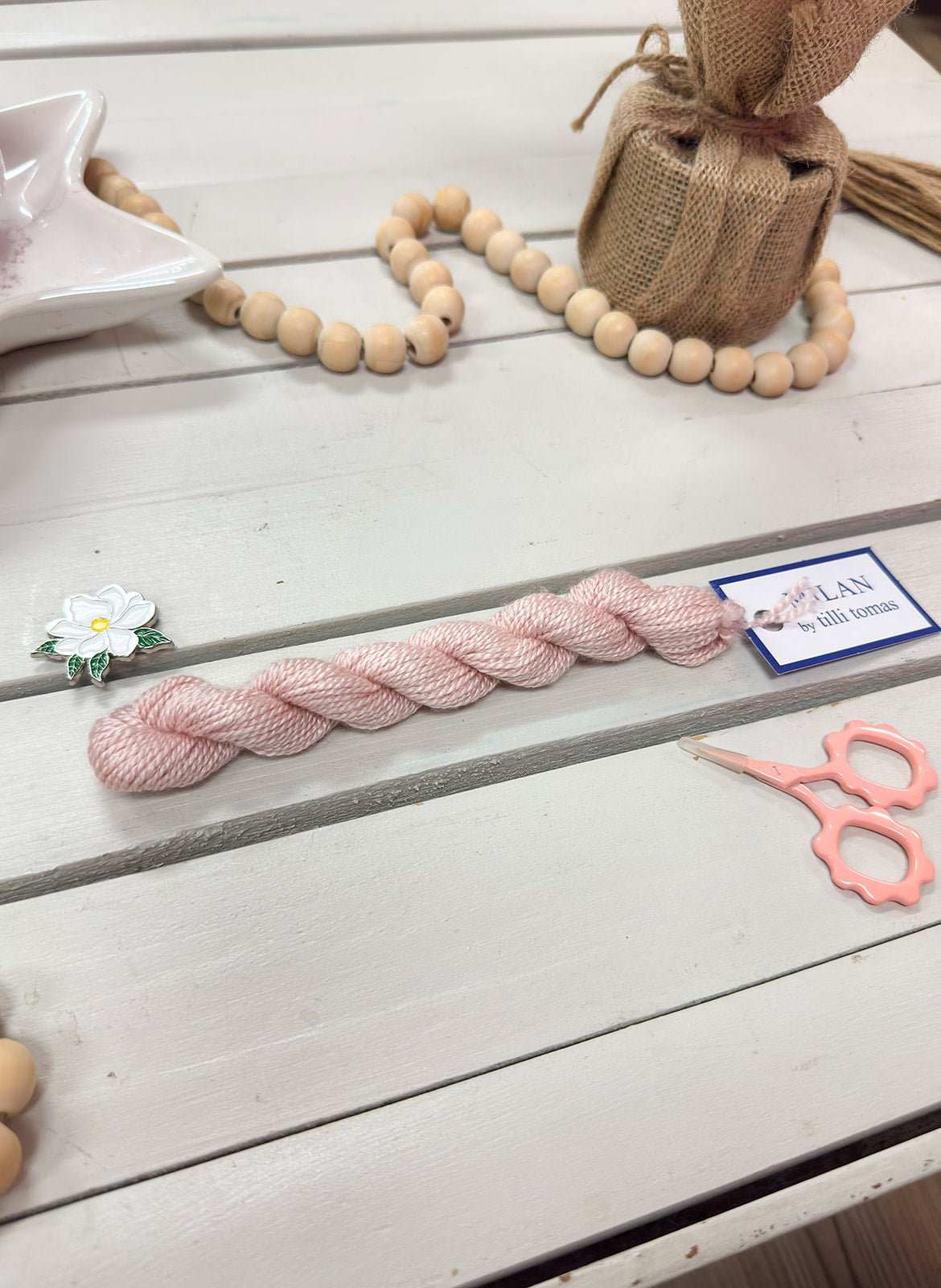 [Tilli Tomas] Milan Thread Skein in Bride - The Pink Pineapple 850