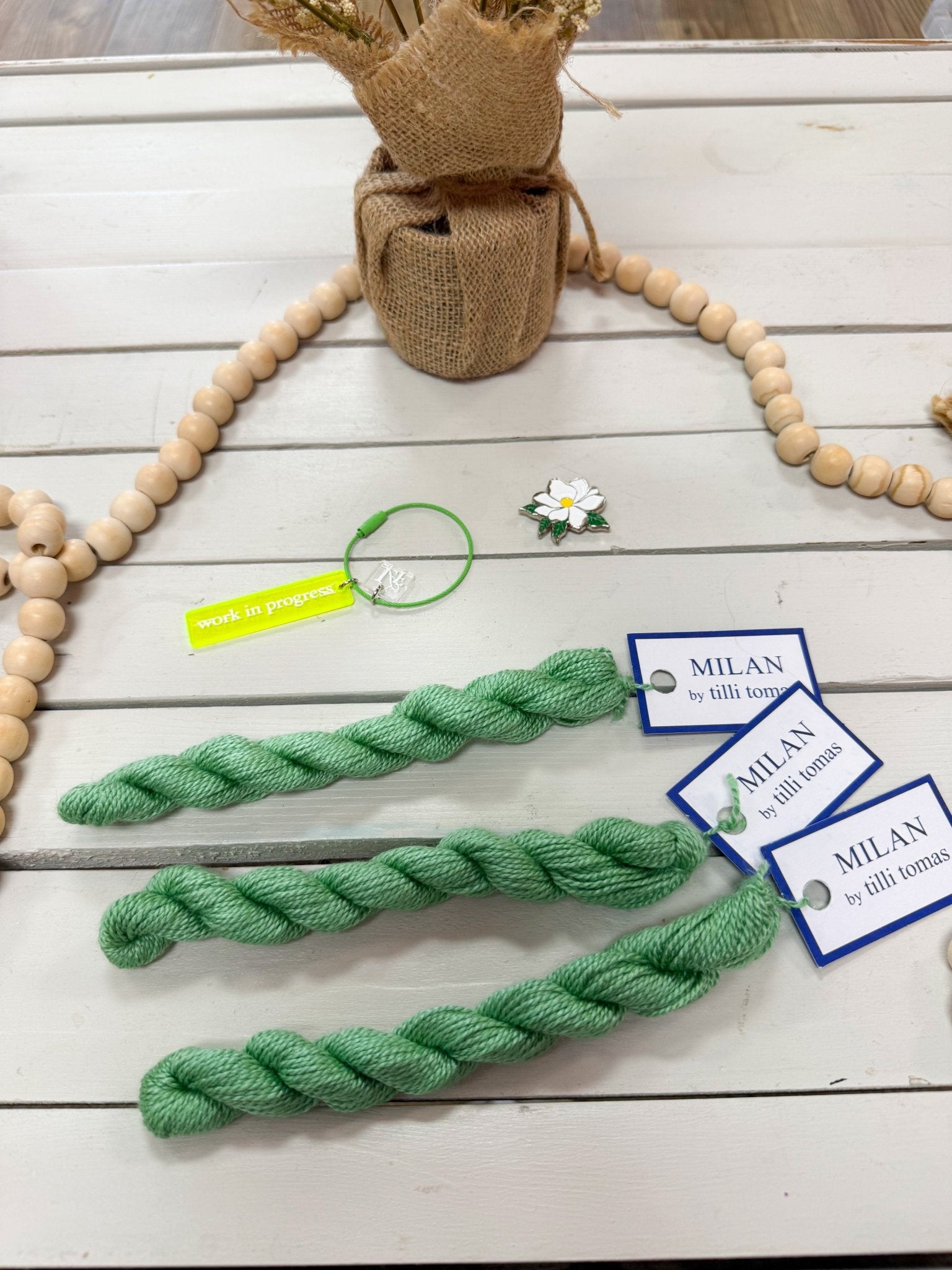 [Tilli Tomas] Milan Thread Skein in Cabbage - The Pink Pineapple 850