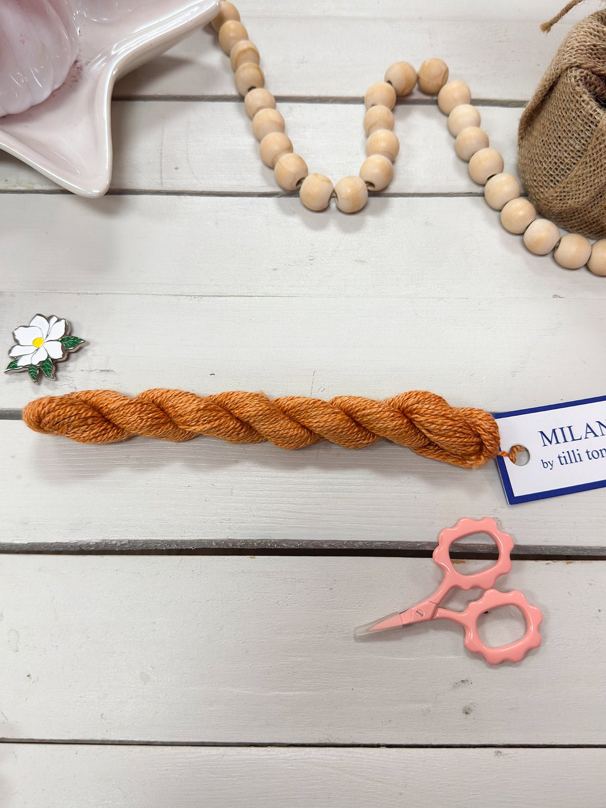 [Tilli Tomas] Milan Thread Skein in Canteloupe - The Pink Pineapple 850