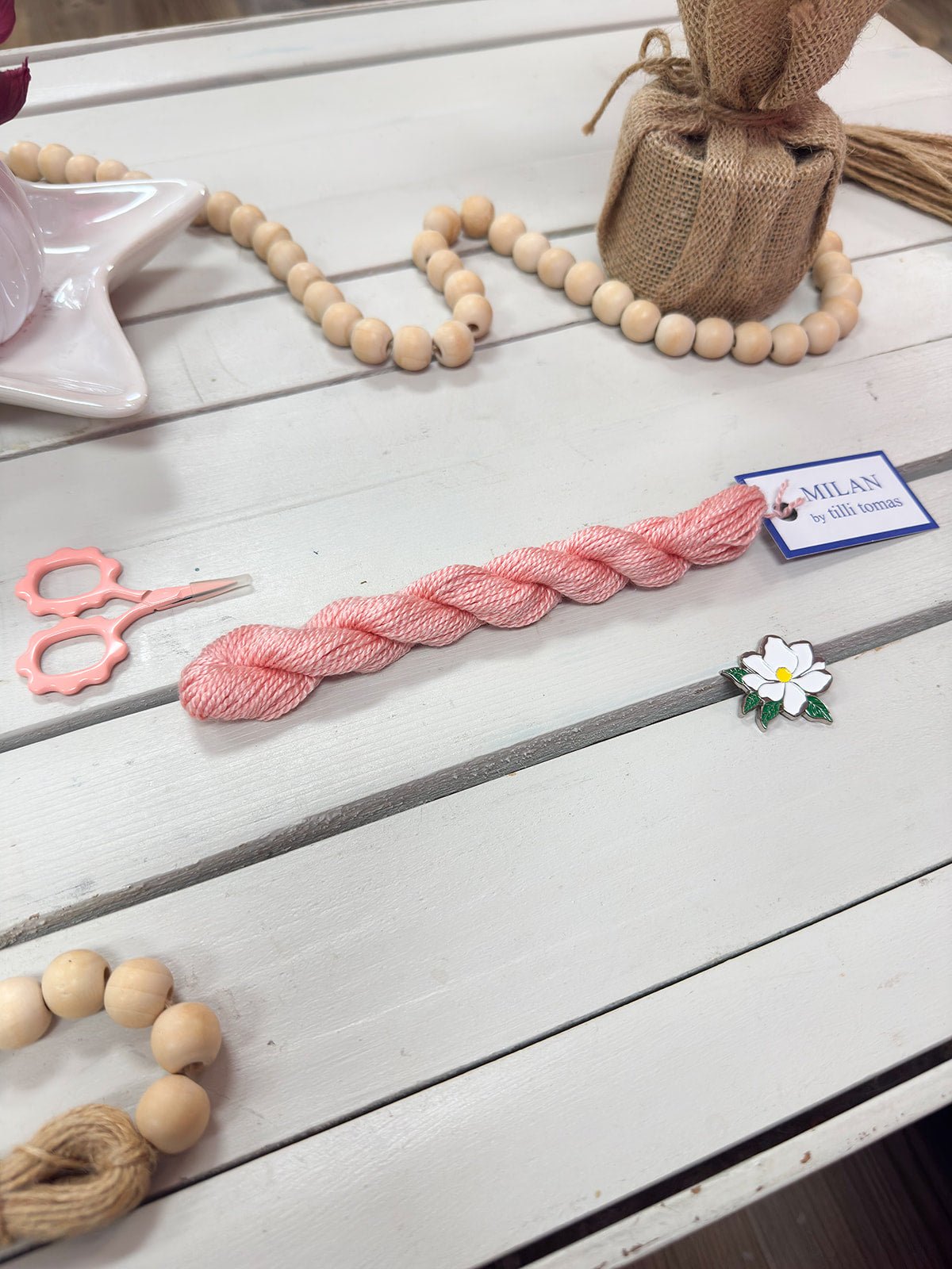 [Tilli Tomas] Milan Thread Skein in Crawfish - The Pink Pineapple 850
