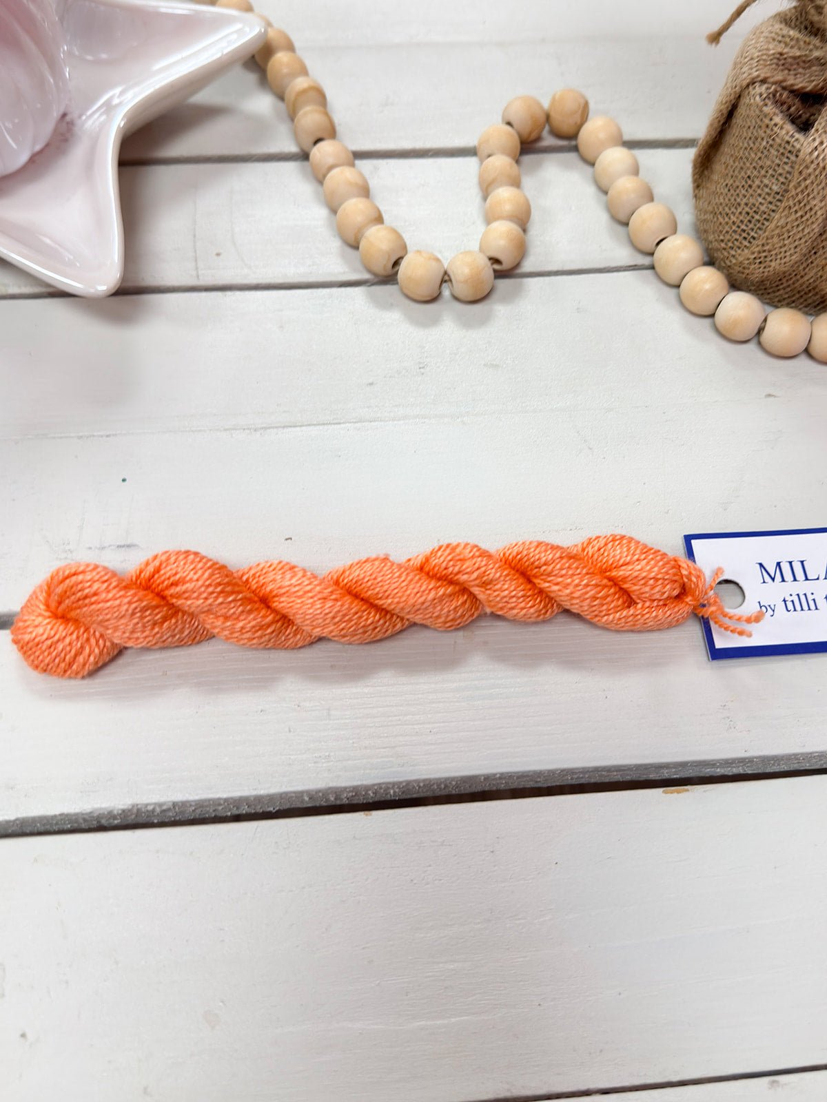 [Tilli Tomas] Milan Thread Skein in Cream Ice - The Pink Pineapple 850
