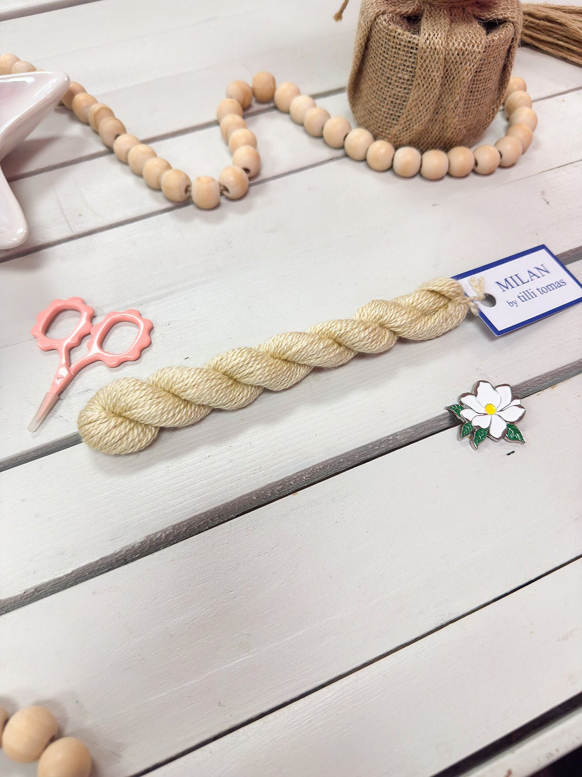 [Tilli Tomas] Milan Thread Skein in Creme Brulee - The Pink Pineapple 850