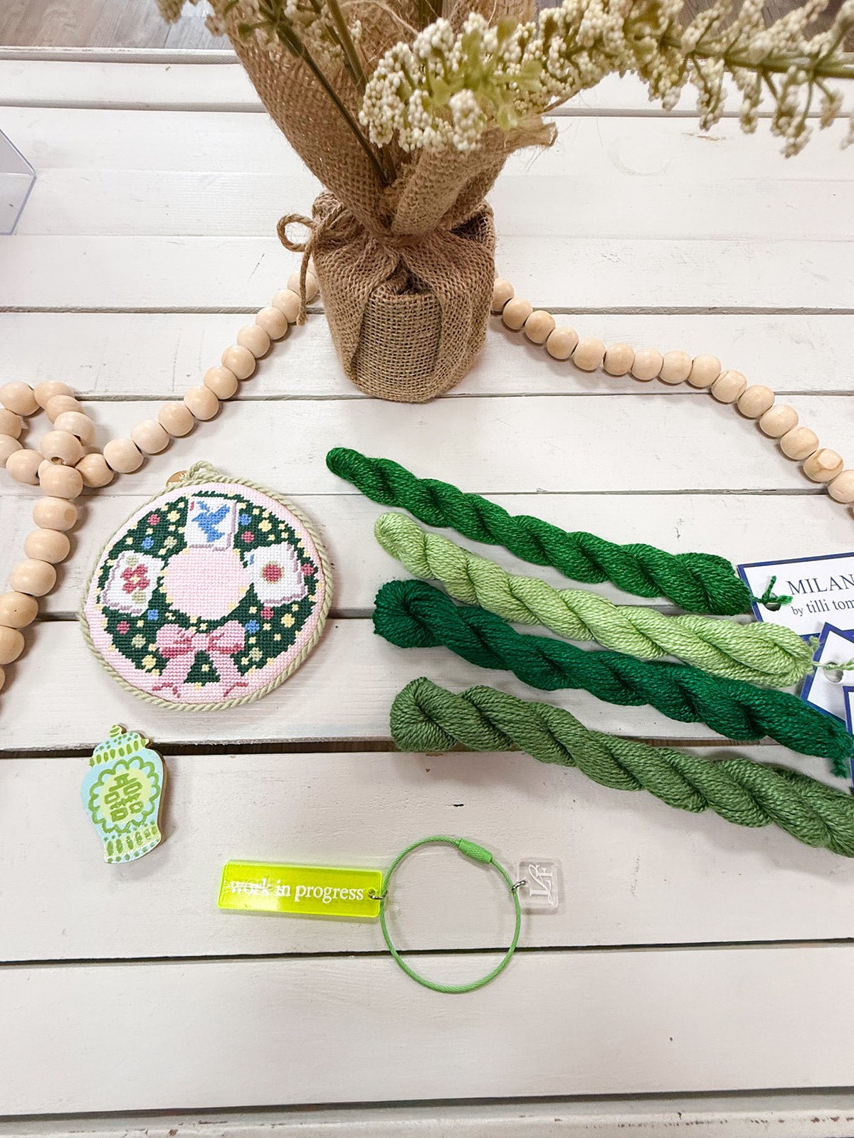 [Tilli Tomas] Milan Thread Skein in Foilage - The Pink Pineapple 850