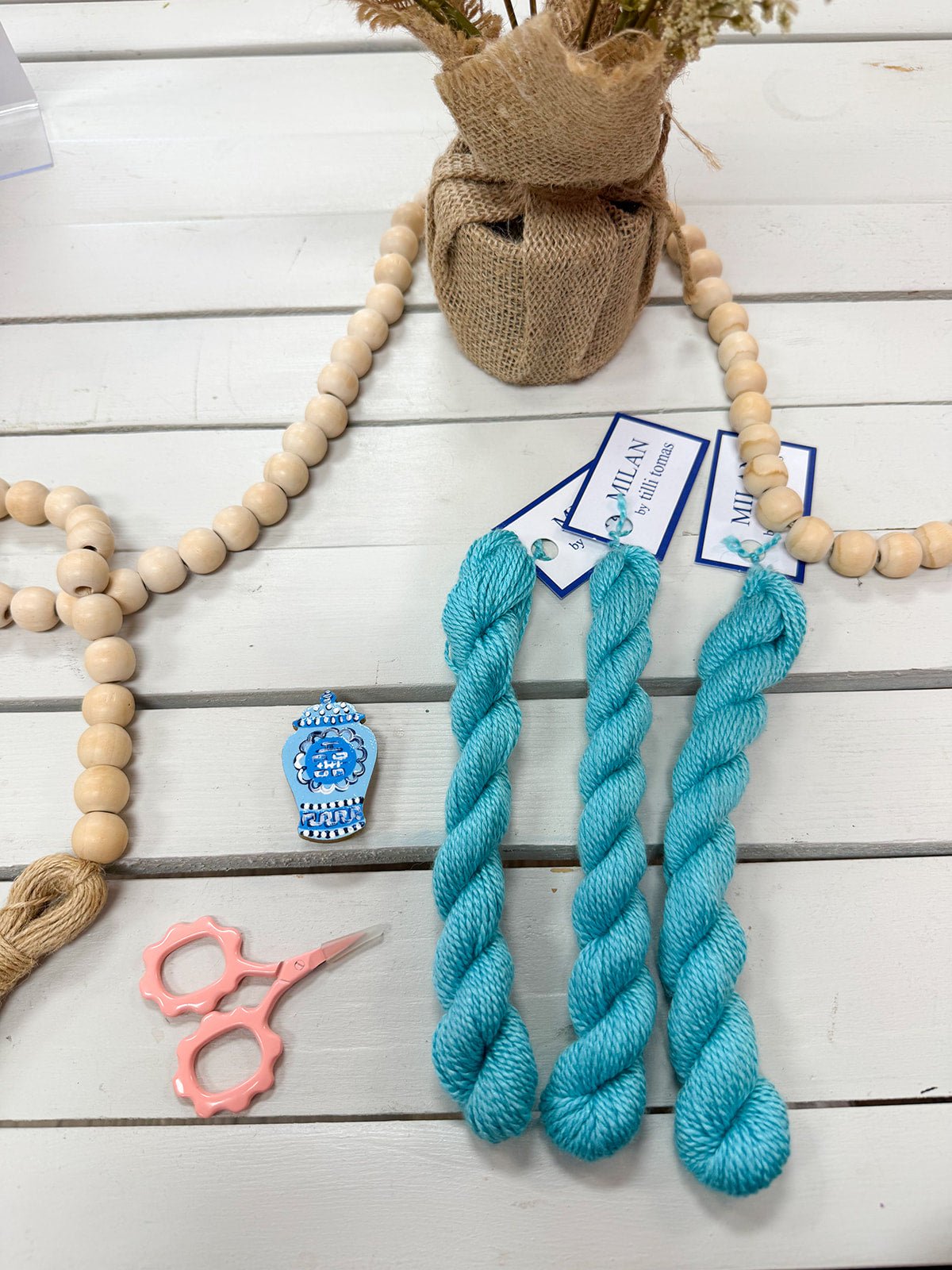 [Tilli Tomas] Milan Thread Skein in Nile - The Pink Pineapple 850