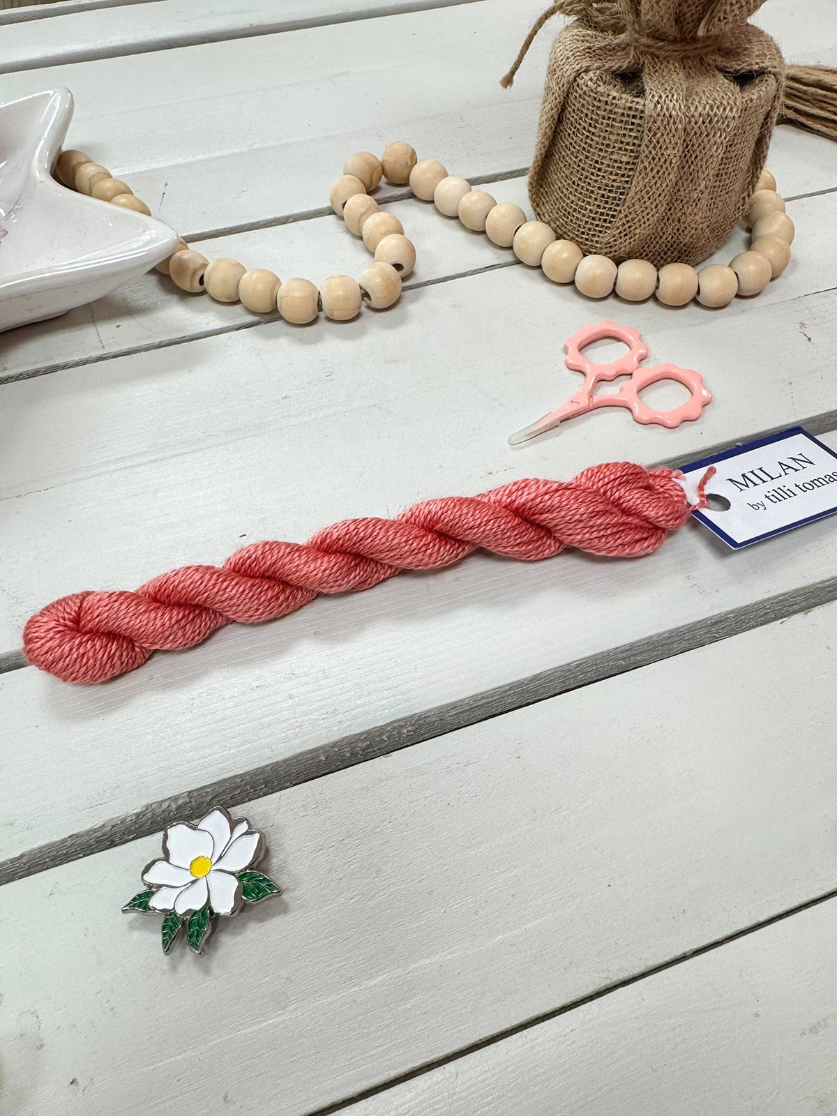 [Tilli Tomas] Milan Thread Skein in Peony - The Pink Pineapple 850
