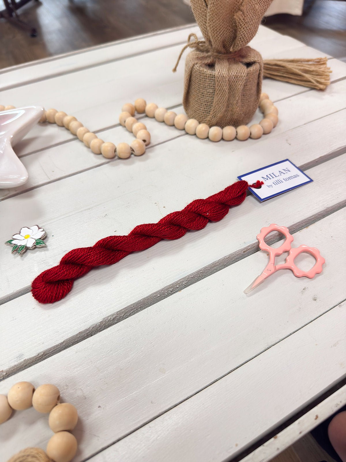 [Tilli Tomas] Milan Thread Skein in Pomegranate - The Pink Pineapple 850