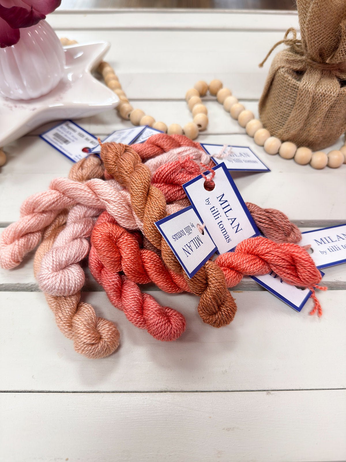[Tilli Tomas] Milan Thread Skein in Pomegranate - The Pink Pineapple 850