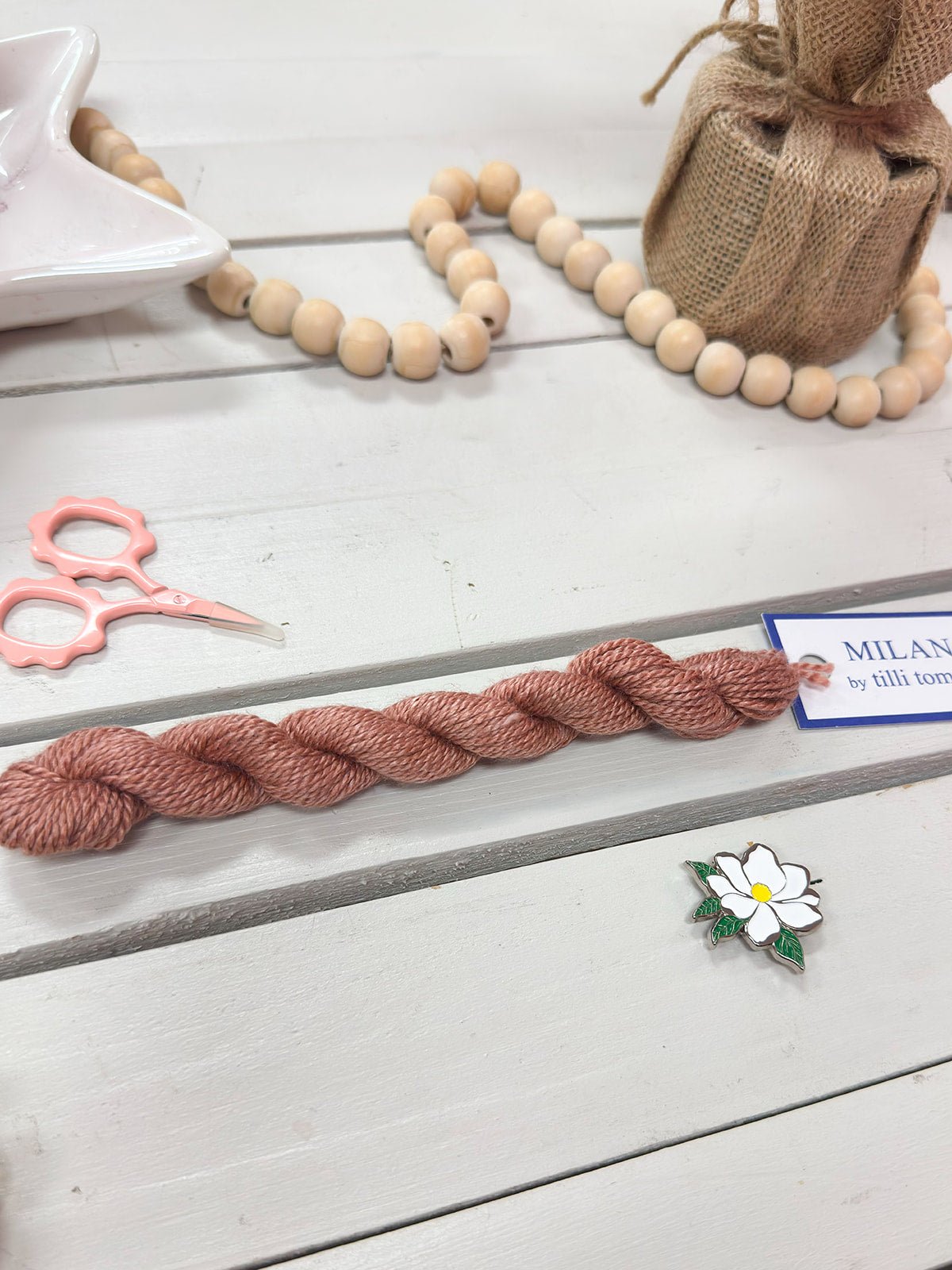 [Tilli Tomas] Milan Thread Skein in Pottery - The Pink Pineapple 850