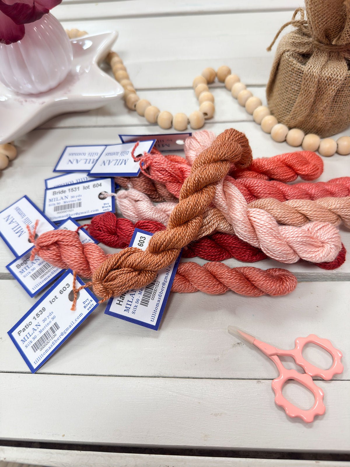 [Tilli Tomas] Milan Thread Skein in Princess - The Pink Pineapple 850