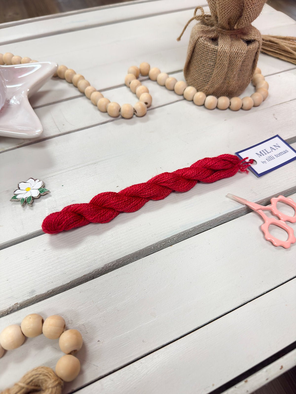 [Tilli Tomas] Milan Thread Skein in Pucker Up - The Pink Pineapple 850