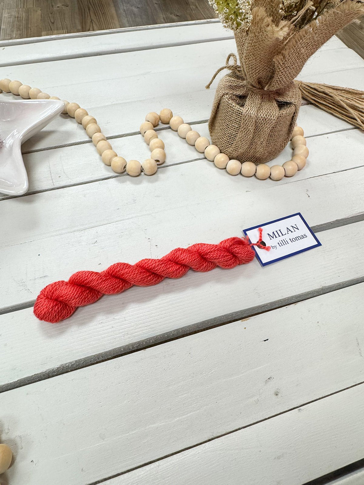 [Tilli Tomas] Milan Thread Skein in Rosy Cheeks - The Pink Pineapple 850