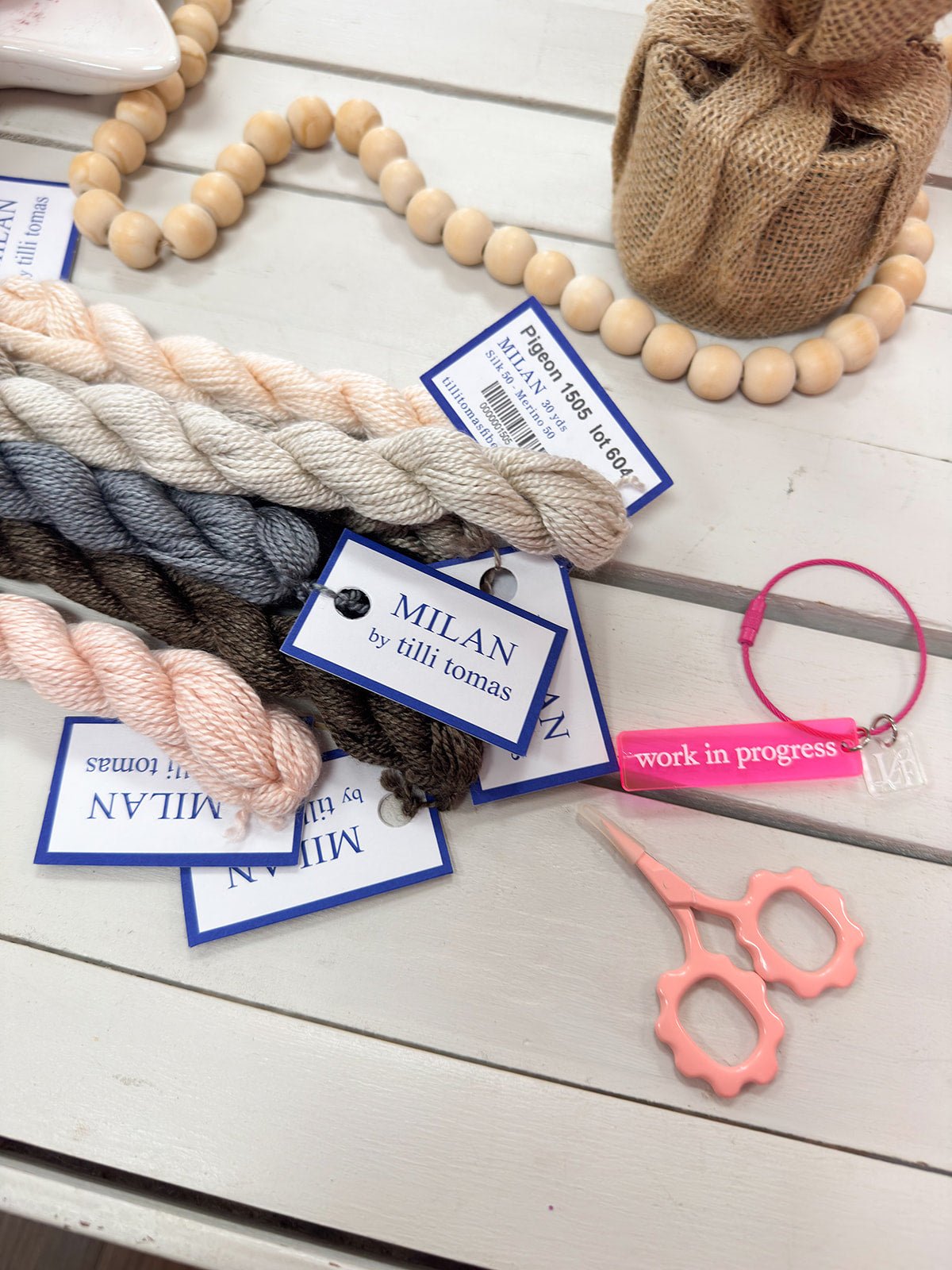 [Tilli Tomas] Milan Thread Skein in Sandy Toes - The Pink Pineapple 850