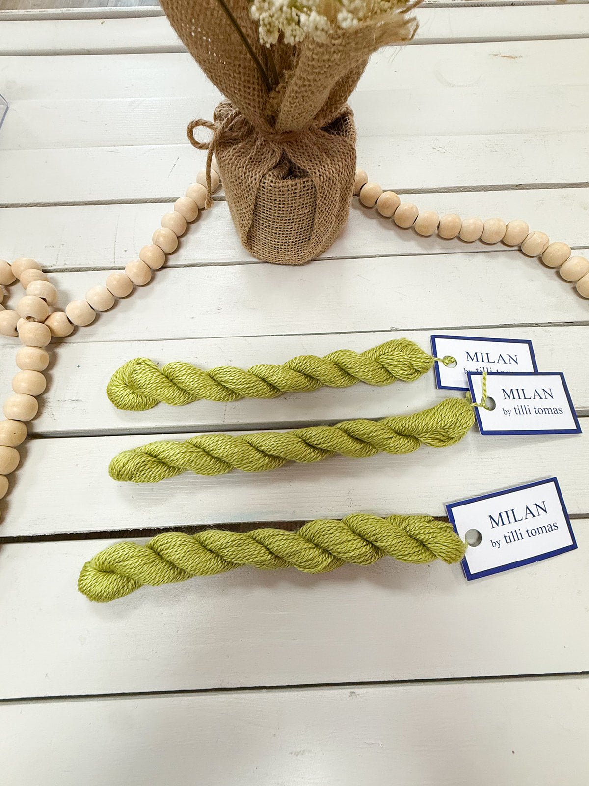 [Tilli Tomas] Milan Thread Skein in Split Pea - The Pink Pineapple 850