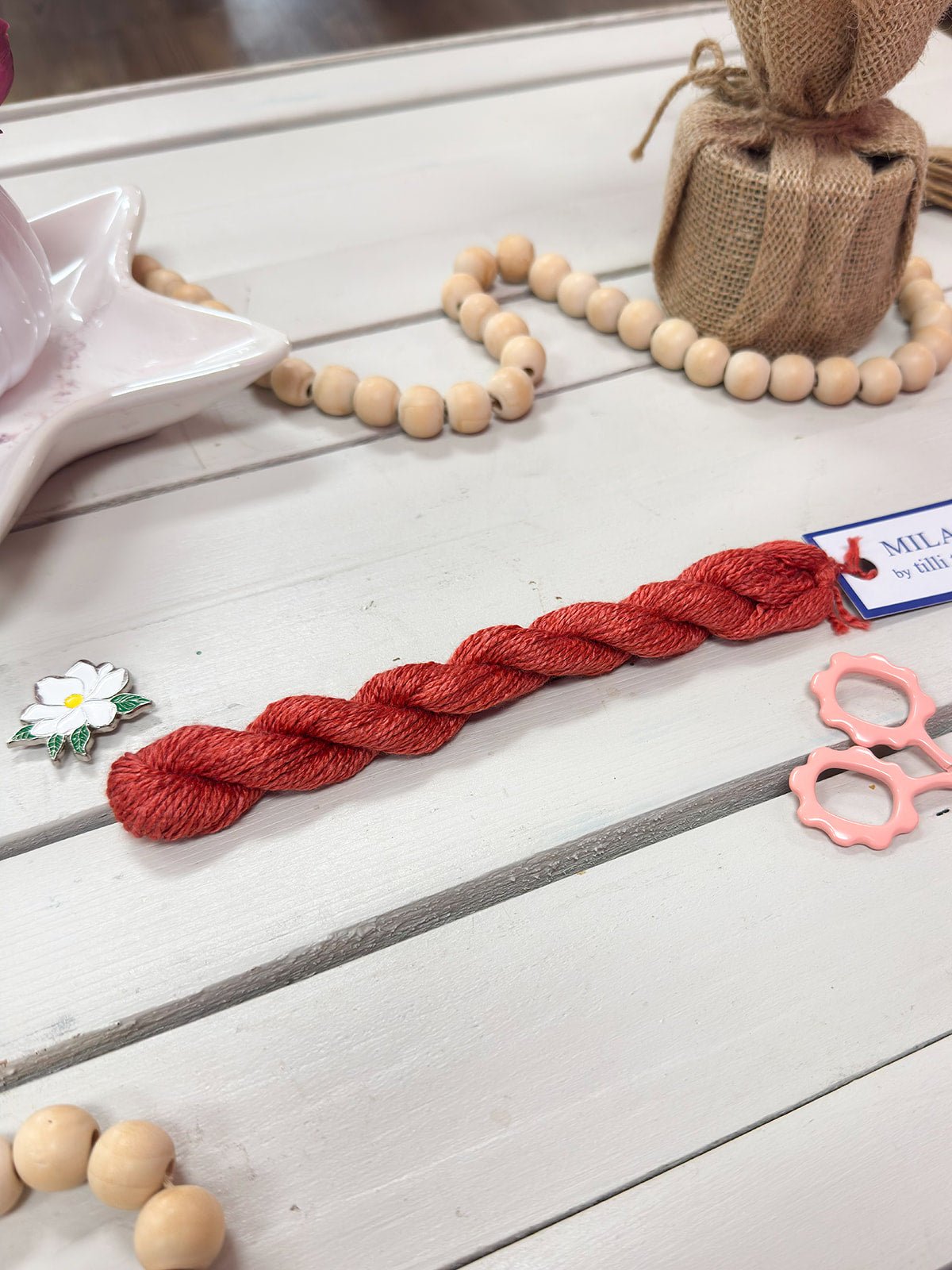 [Tilli Tomas] Milan Thread Skein in Strawberry - The Pink Pineapple 850