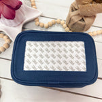 [Tilli Tomas] Navy Blue Canvas Cosmetic Bag - The Pink Pineapple 850