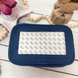[Tilli Tomas] Navy Blue Canvas Cosmetic Bag - The Pink Pineapple 850