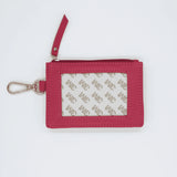 [Tilli Tomas] Needlepoint Zip Coin Holder in Hot Pink - The Pink Pineapple 850