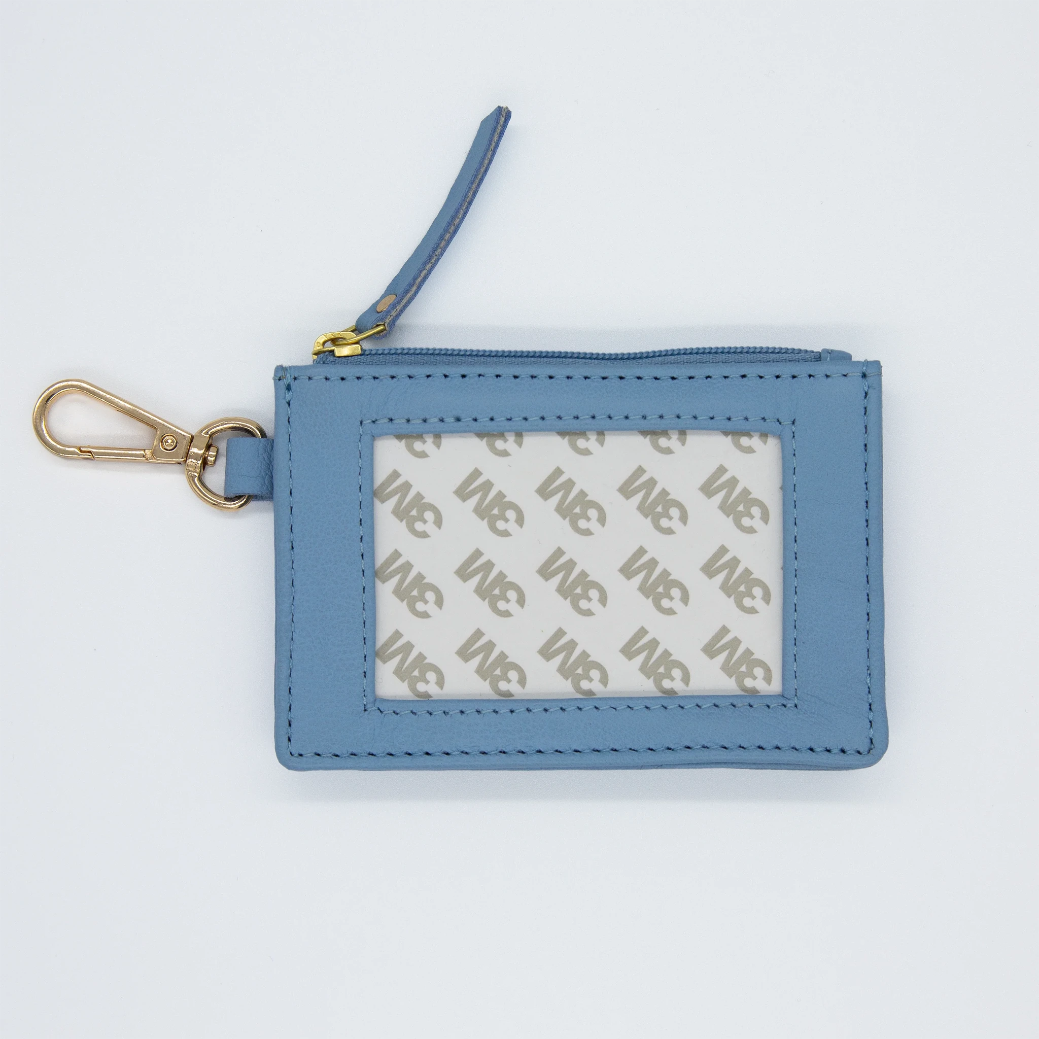 [Tilli Tomas] Needlepoint Zip Coin Holder in Light Blue - The Pink Pineapple 850