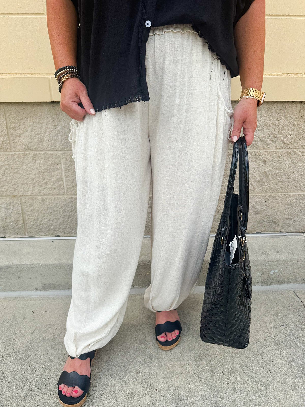 Timeless Classic Linen Pants - The Pink Pineapple 850