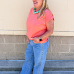 Timeless Ease Cap Sleeve Top in Coral - The Pink Pineapple 850