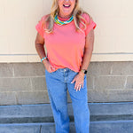 Timeless Ease Cap Sleeve Top in Coral - The Pink Pineapple 850