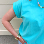 Timeless Ease Cap Sleeve Top in Mint - The Pink Pineapple 850