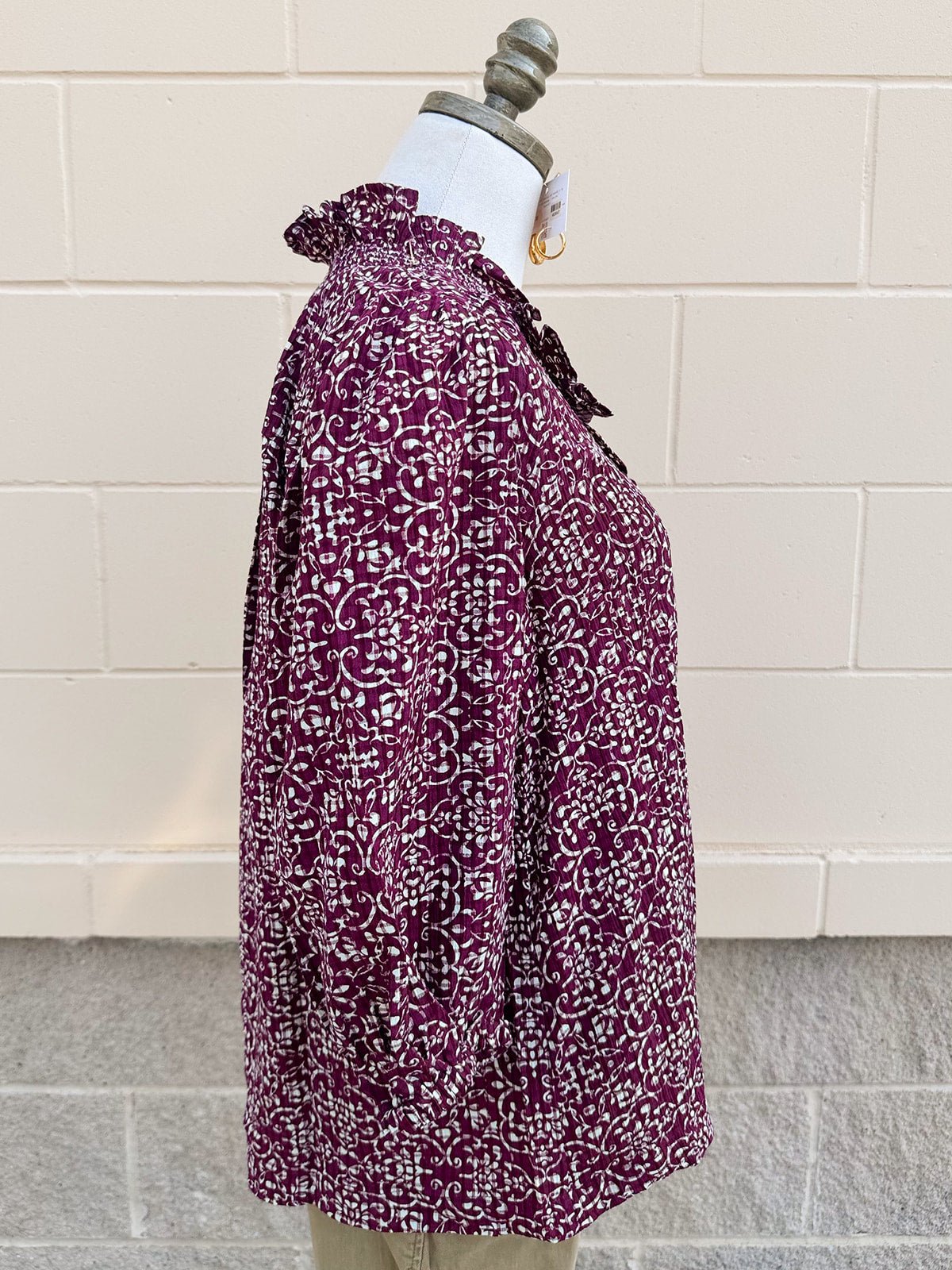 Timeless Maroon Blouse - The Pink Pineapple 850