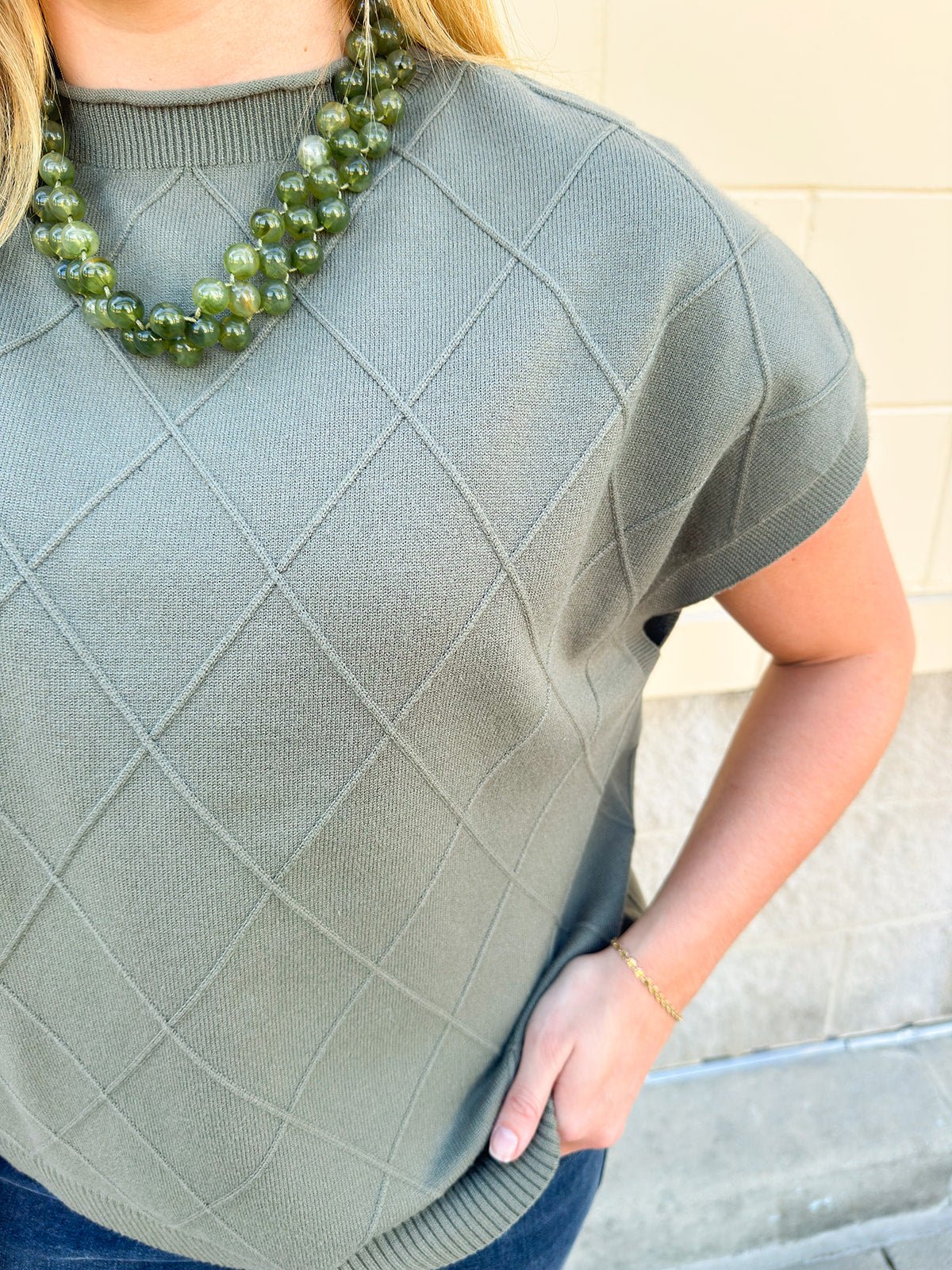 Timeless Olive Top - The Pink Pineapple 850