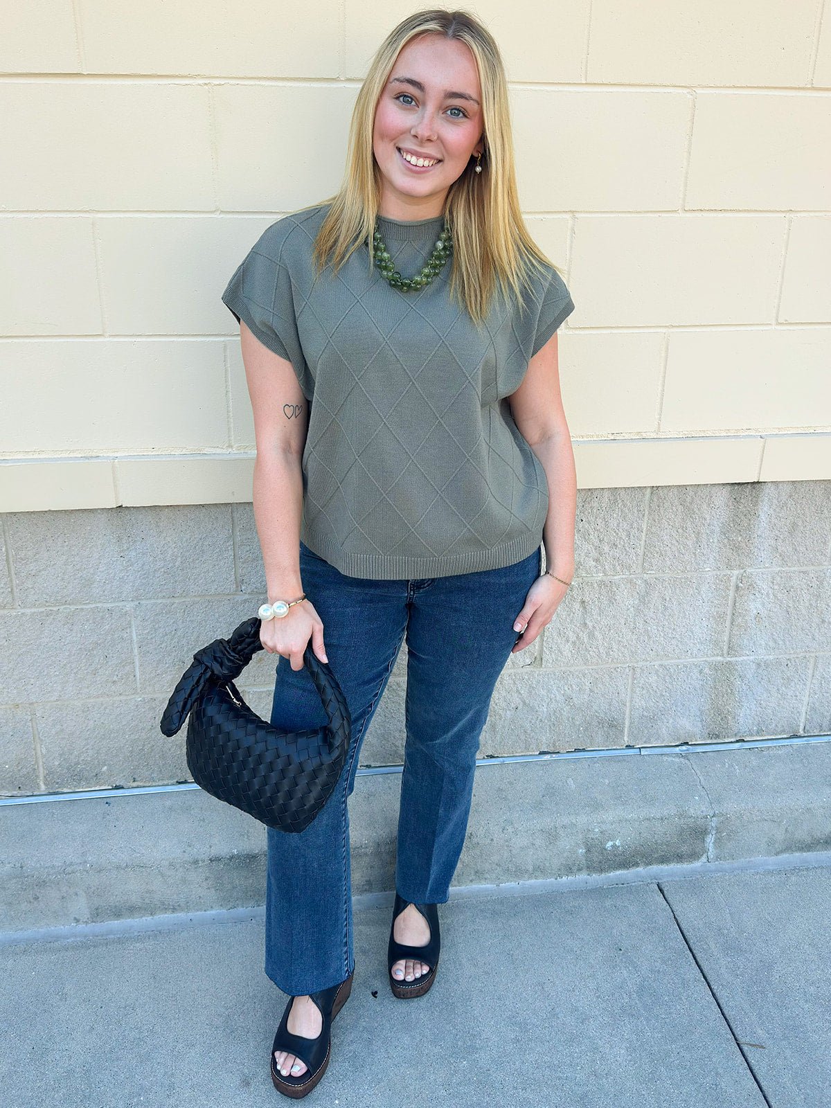 Timeless Olive Top - The Pink Pineapple 850