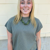 Timeless Olive Top - The Pink Pineapple 850