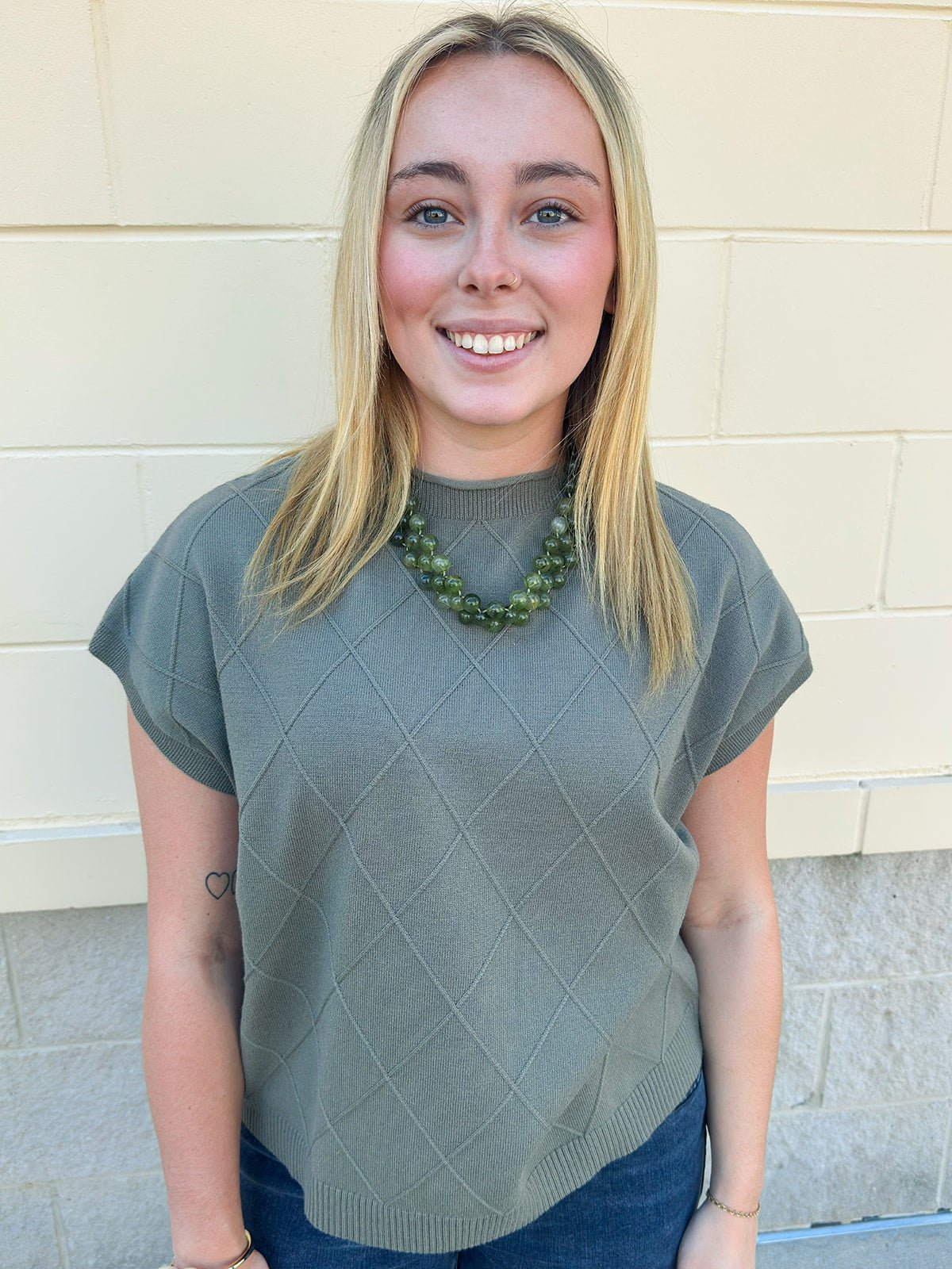 Timeless Olive Top - The Pink Pineapple 850